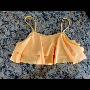 Girls 10/12 yellow Shekini swim top